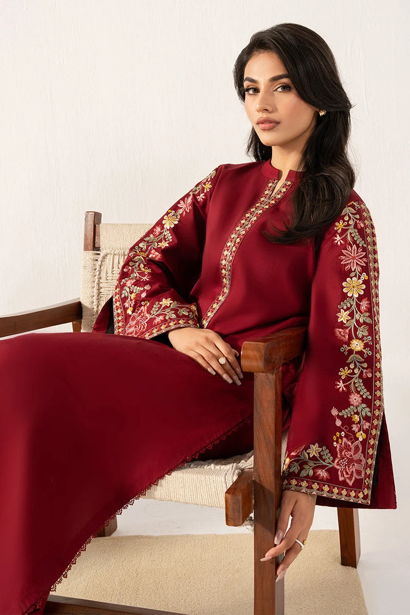 Unstitched Embroidered Dhanak - 2 PC - Image 2