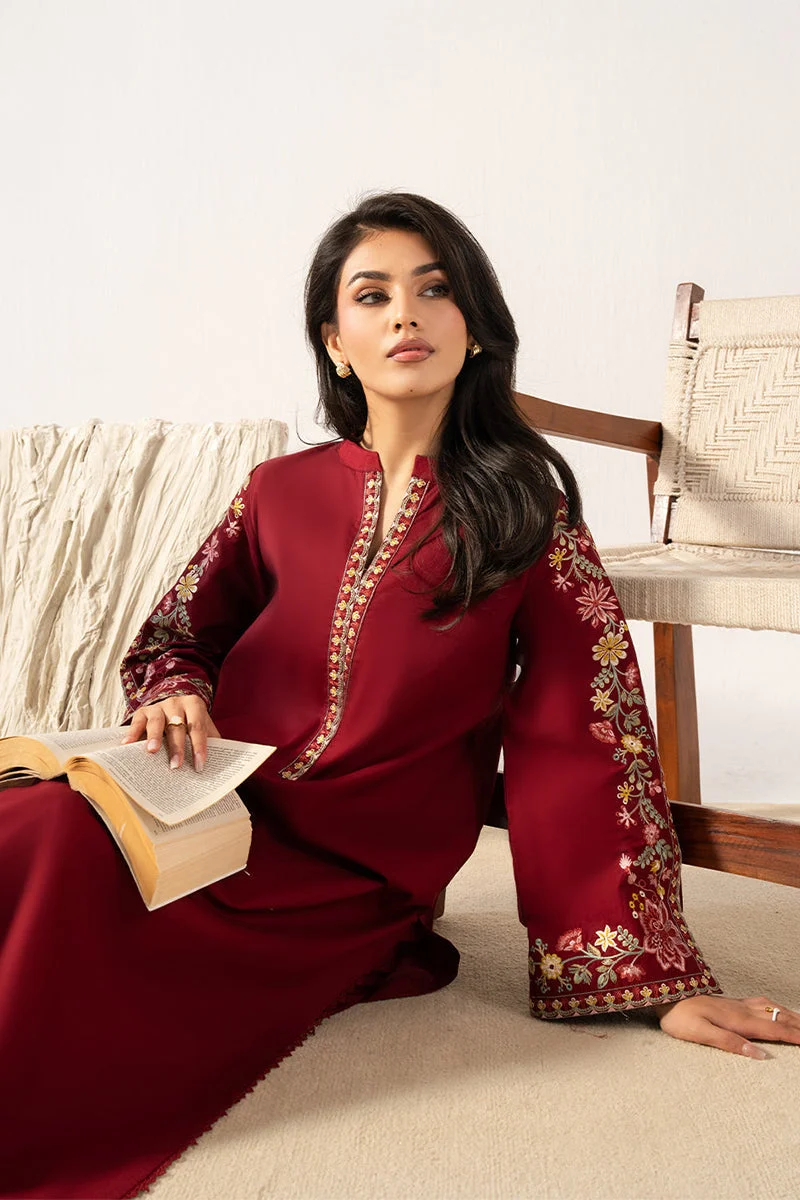 Unstitched Embroidered Dhanak - 2 PC - Image 3