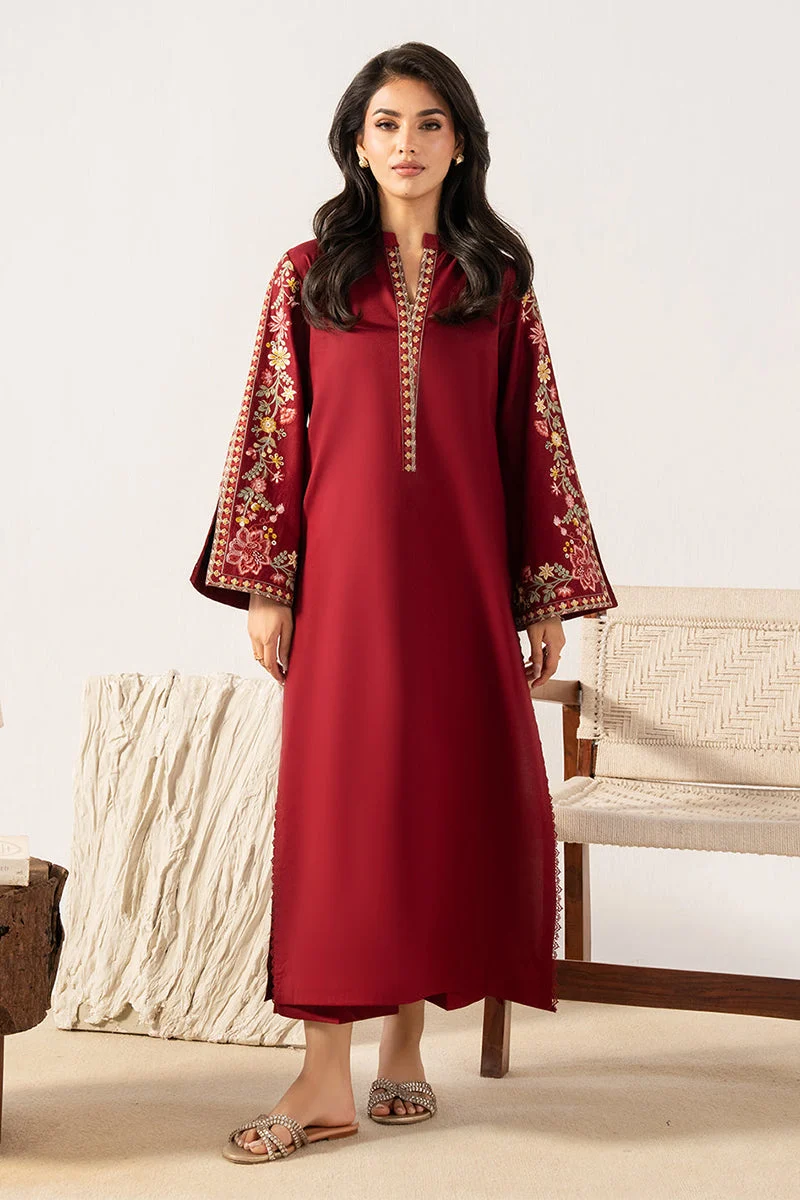 Unstitched Embroidered Dhanak - 2 PC
